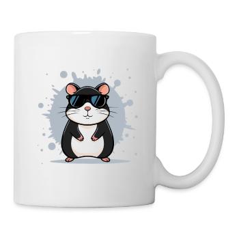 Hamster lunettes soleil - Mug blanc - blanc - Droite