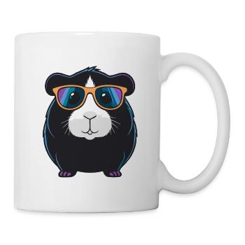 Meerschweinchen-Coole Gläser - Tasse - Weiß - Rechts