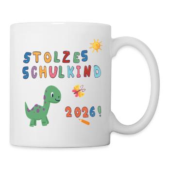 Stolzes Schulkind 2026  - Tasse - Weiß - Rechts