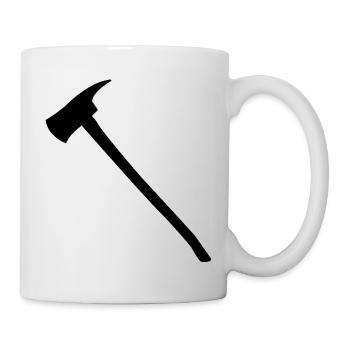 Hache de pompier - Mug blanc - blanc - Droite
