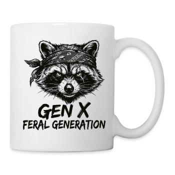 Raccoon Gen X Feral Generation - Mug - white - Right