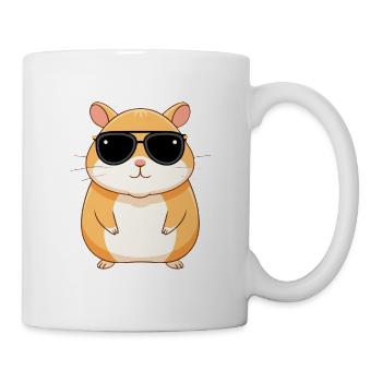 Hamster Glam Dark Glasses - Tasse - Weiß - Rechts