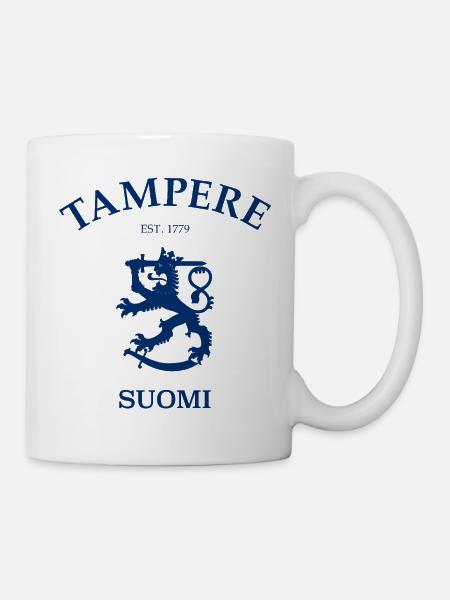 Tampere Suomi Finland Finnland - Tasse - Weiß