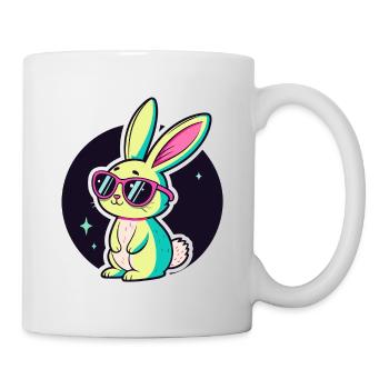 Bunny Neon Chic Sonnenbrillen - Tasse - Weiß - Rechts