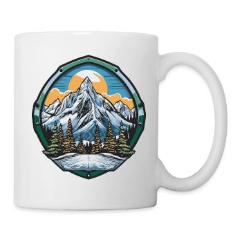 Berge Mountains - Tasse - Weiß - Rechts