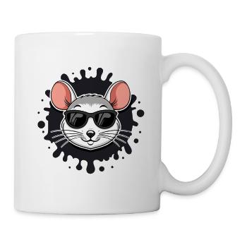 Cool Mouse Sunglasses Ink Splash - Mug - white - Right