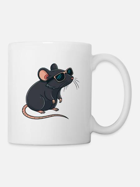 Rat Chic Sonnenbrille - Tasse - Weiß