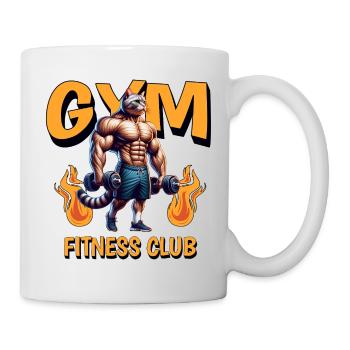 Gym Fitness Club – Force & Mode de vie - Mug blanc - blanc - Droite