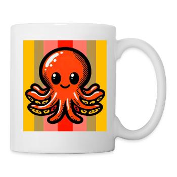 Pieuvre - Mug blanc - blanc - Droite