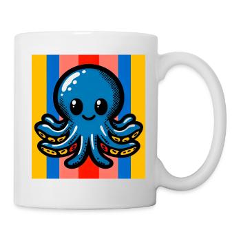 Krake - Tasse - Weiß - Rechts