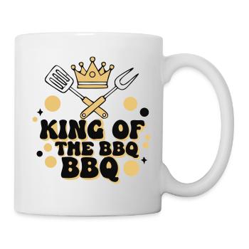 Le vrai roi du barbecue grillé - Mug blanc - blanc - Droite
