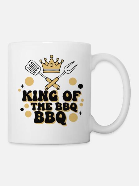 Echter King of BBQ Griller - Tasse - Weiß