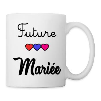 FUTURE MARIEE. JE PEUX PAS. MARIE. FUTUR MARIE - Mug blanc - blanc - Droite