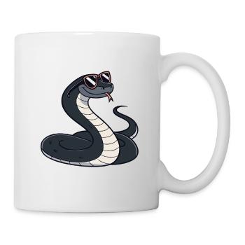 Serpent Lunettes de Soleil - Mug blanc - blanc - Droite