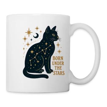 Sternenkatze Konstellation - Tasse - Weiß - Rechts