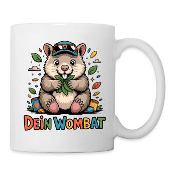 Süßer Wombat Love - Tasse - Weiß - Rechts