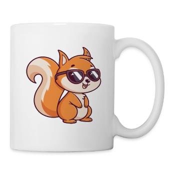 Écureuil chic lunettes soleil - Mug blanc - blanc - Droite