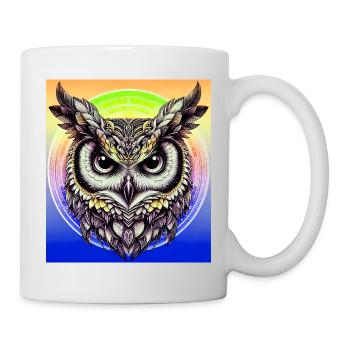 Eule - Tasse - Weiß - Rechts