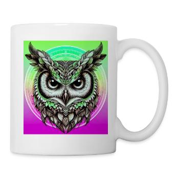 Eule - Tasse - Weiß - Rechts
