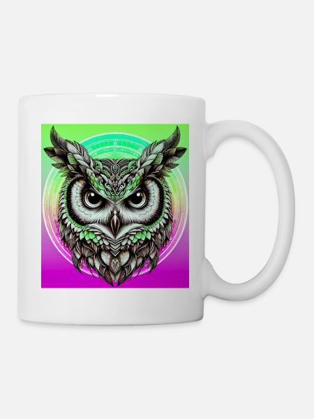Eule - Tasse - Weiß