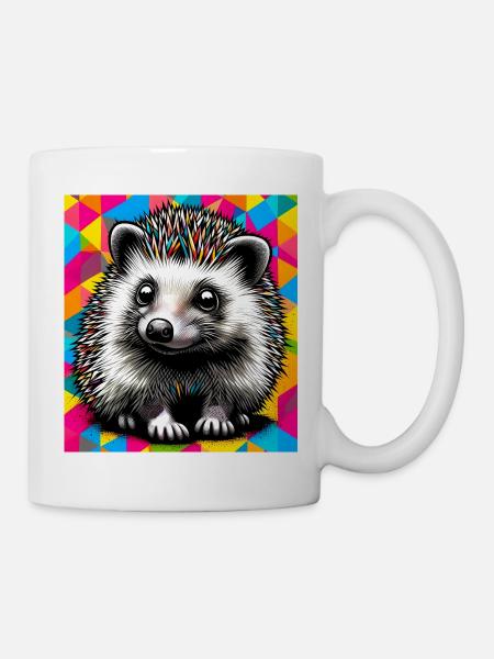 Igel - Tasse - Weiß
