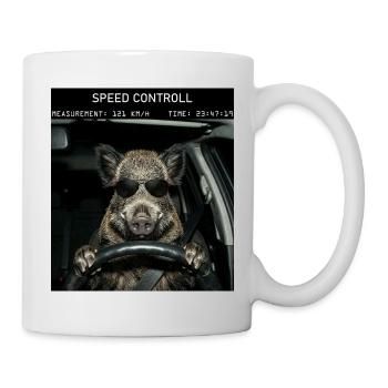 Wild boar speed control - Mug - white - Right