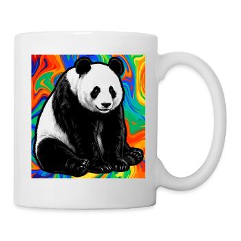 Panda - Tasse - Weiß - Rechts