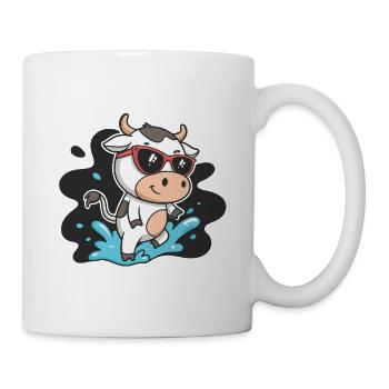 Cow Surfer Sonne und Brille - Tasse - Weiß - Rechts