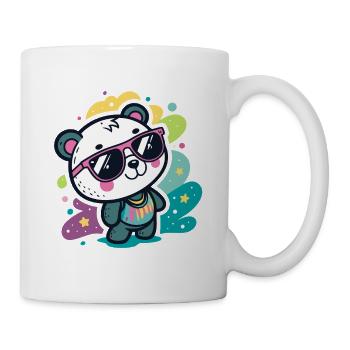 Panda Pop Pink Glasses - Mug - white - Right