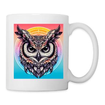 Eule - Tasse - Weiß - Rechts