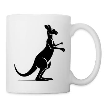 Kangourou - Mug blanc - blanc - Droite