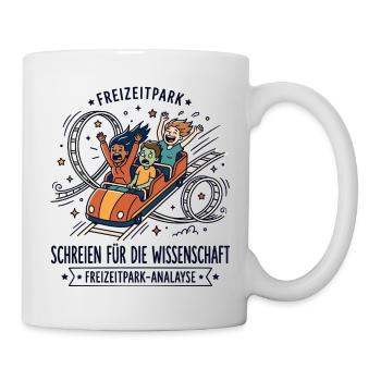 Freizeitpark Achterbahn Humor - Tasse - Weiß - Rechts