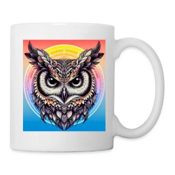 Eule - Tasse - Weiß - Rechts