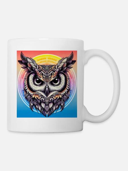 Eule - Tasse - Weiß