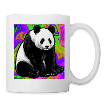 Panda - Tasse - Weiß - Rechts