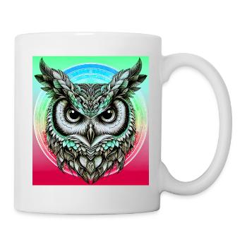 Eule - Tasse - Weiß - Rechts