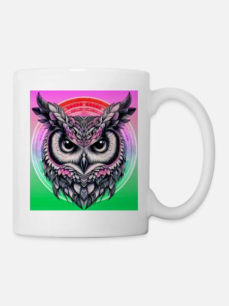 Eule - Tasse - Weiß