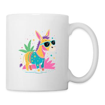Eselfestliche Regenbogensonnenbrille - Tasse - Weiß - Rechts