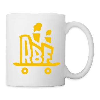 Rolling Board Factory Logo Yellow - Mug - white - Right