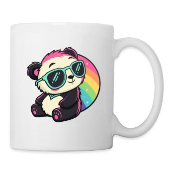 Panda Sun Cool Rainbow - Mug - white - Right