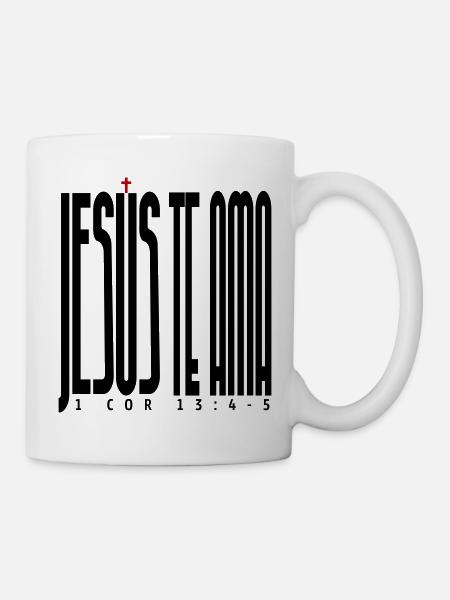 Jésus t’aime - Mug blanc - blanc