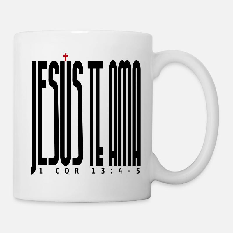 Jésus t’aime - Mug blanc - blanc