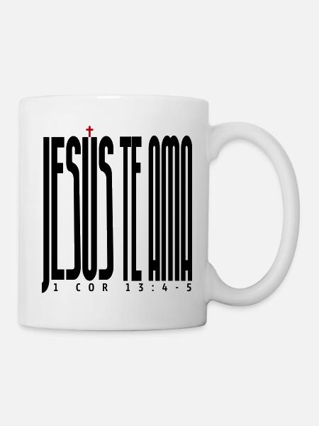 Jésus t’aime 2 - Mug blanc - blanc