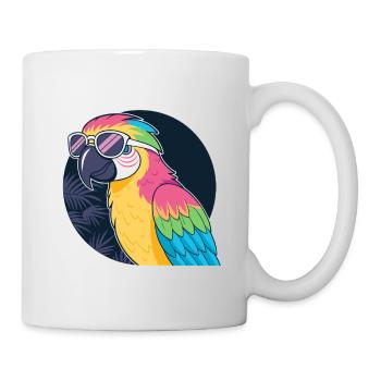 Rainbow Parrot Sunglasses - Mug - white - Right