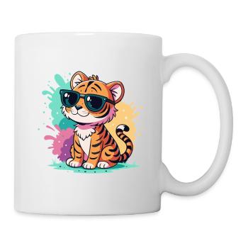 Tiger Splash Colorful Sunglasses - Mug - white - Right