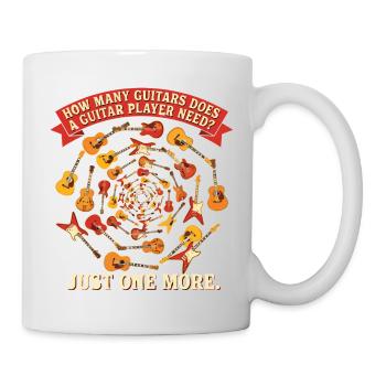 Conception du joueur de guitare – Il ne reste qu’une guitare - Mug blanc - blanc - Droite
