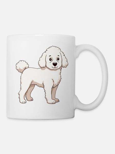 Weisser Pudel - Tasse - Weiß