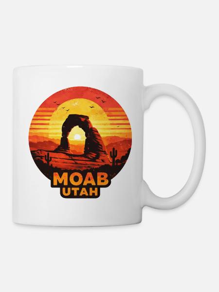 Moab Utah Wüsten Sunset Motiv - Tasse - Weiß