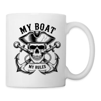 My Boat My Rules - Mug - white - Right