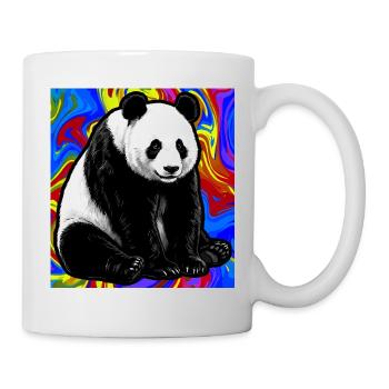 Panda - Tasse - Weiß - Rechts